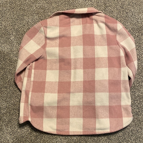Old Navy Girls Pink Plaid Jacket L 10/12 - Picture 3 of 4